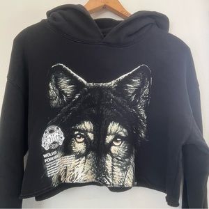 Darc Sport SHE Wolves Crop Hoodie